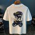Premium Elephant Graphics Printed Tee with colorful elephant design and O-Neck collar.